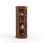 Load image into Gallery viewer, Solid Mango Wood Multipurpose Cabinet — Bookshelf, Kitchen & Living Room Storage, Honey Matte Finish